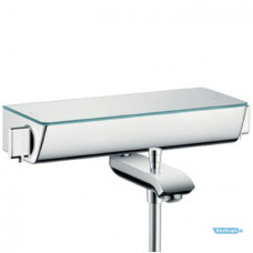 Смеситель-термостат для ванны и душа Hansgrohe Ecostat Select 13141000/13141400 цвет бел/хром