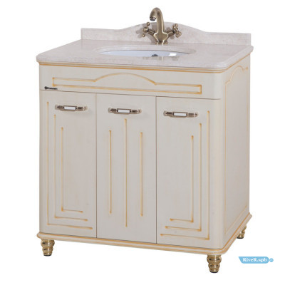 Мебель для ванной Bellezza Аллегро Люкс 100 цвет бежевый/золото