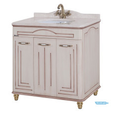 Мебель для ванной Bellezza Аллегро Люкс 120 цвет бежевый/золото