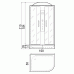 Душевая кабина River Desna 100/80/24 MT L (матовая/левая)